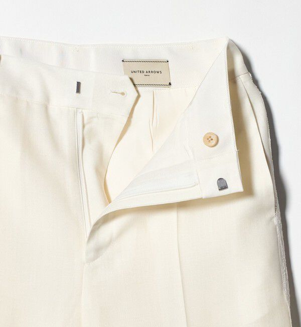 UNITED ARROWS「レース コンビ ストレートパンツ」|スラックス|