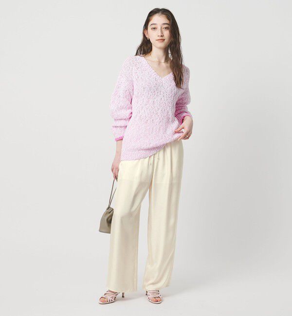 UNITED ARROWS「シルクライク イージーパンツ」|チノ|