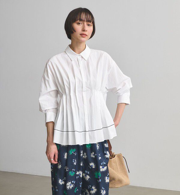 UNITED ARROWS「ピンタック シャツブラウス」|シャツ・ブラウス|