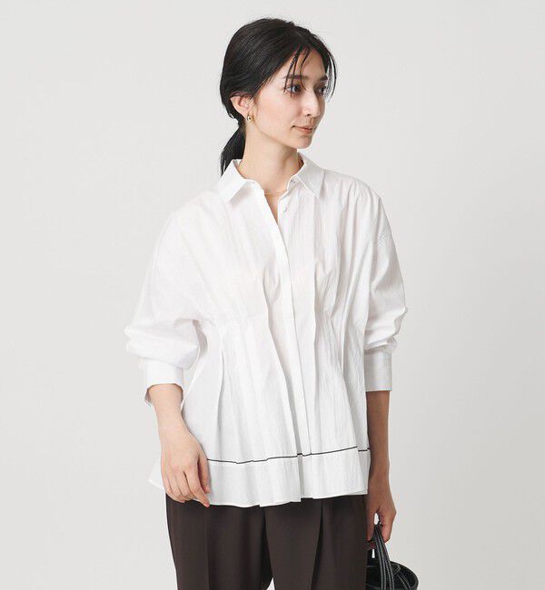 UNITED ARROWS「ピンタック シャツブラウス」|シャツ・ブラウス|