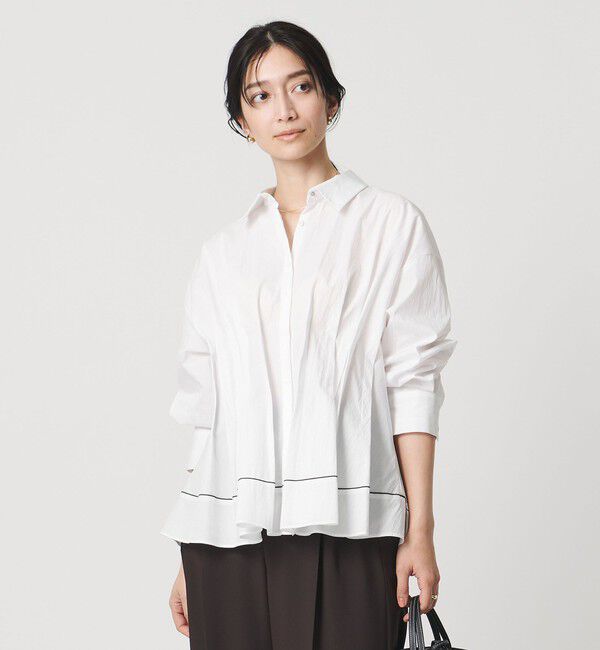 UNITED ARROWS「ピンタック シャツブラウス」|シャツ・ブラウス|