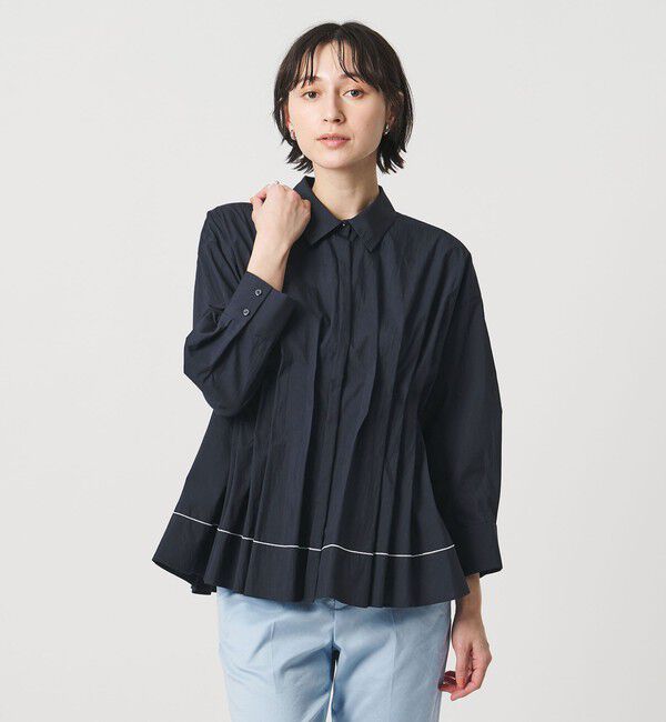 UNITED ARROWS「ピンタック シャツブラウス」|シャツ・ブラウス|