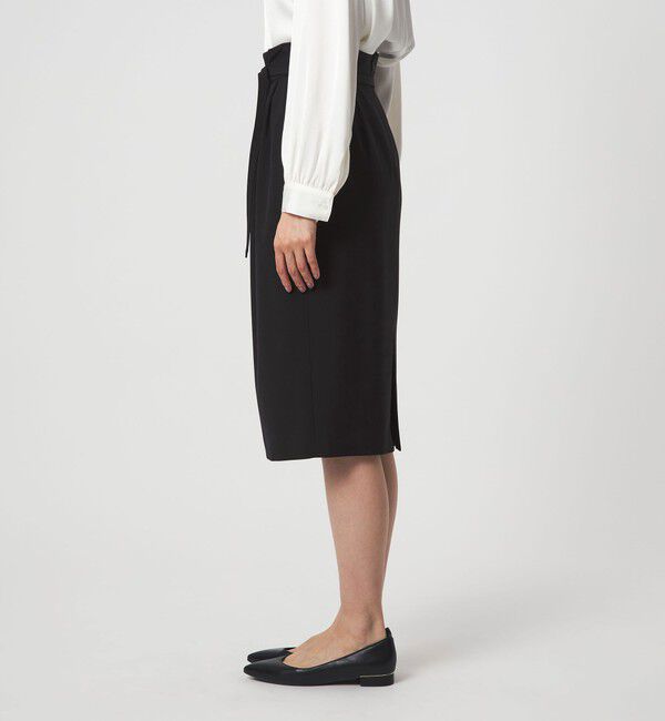 UNITED ARROWS green label relaxing「［size SHORTあり］パウドレ ベルト付き タイト スカート ウォッシャブル ストレッチ」|タイト|