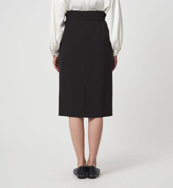 UNITED ARROWS green label relaxing「［size SHORTあり］パウドレ ベルト付き タイト スカート ウォッシャブル ストレッチ」|タイト|