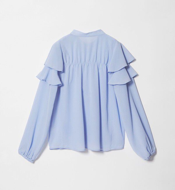 EMMEL REFINES「 ＜EMMEL REFINES＞EM ヨウリュウフリル スタンドカラー ブラウス」|シャツ・ブラウス|