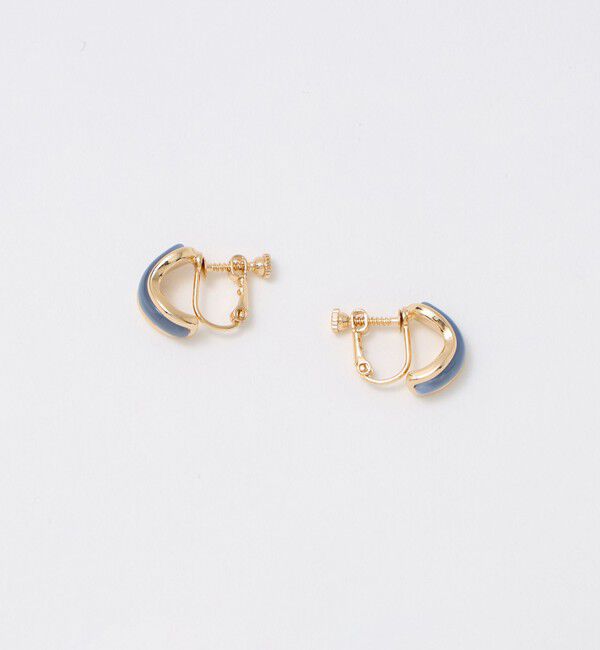 UNITED ARROWS green label relaxing「メタルフレーム マーブル イヤリング」|イヤリング|