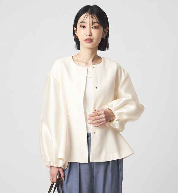 UNITED ARROWS green label relaxing「［size SHORTあり］fleurie(フルリー) フォルム ジャケット 2」|ノーカラージャケット|