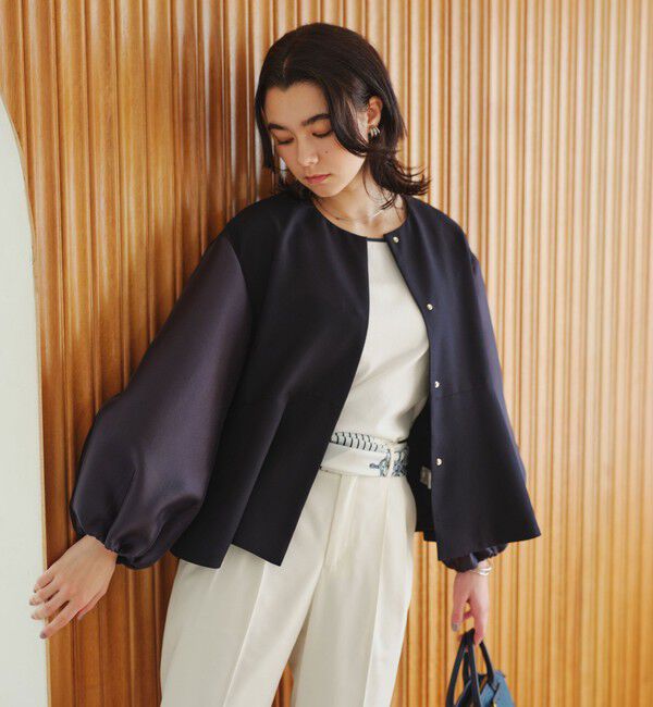 UNITED ARROWS green label relaxing「［size SHORTあり］fleurie(フルリー) フォルム ジャケット 2」|ノーカラージャケット|