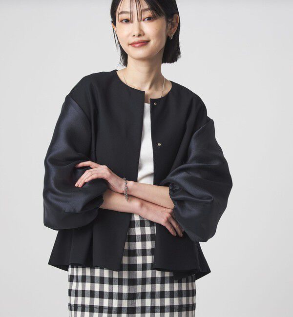 UNITED ARROWS green label relaxing「［size SHORTあり］fleurie(フルリー) フォルム ジャケット 2」|ノーカラージャケット|