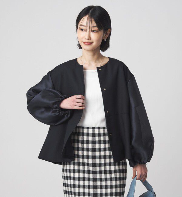 UNITED ARROWS green label relaxing「［size SHORTあり］fleurie(フルリー) フォルム ジャケット 2」|ノーカラージャケット|