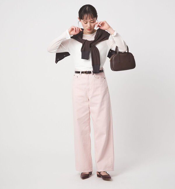 UNITED ARROWS green label relaxing「シャーリング シアー ロングスリーブ プルオーバー カットソー」|Tシャツ・カットソー|