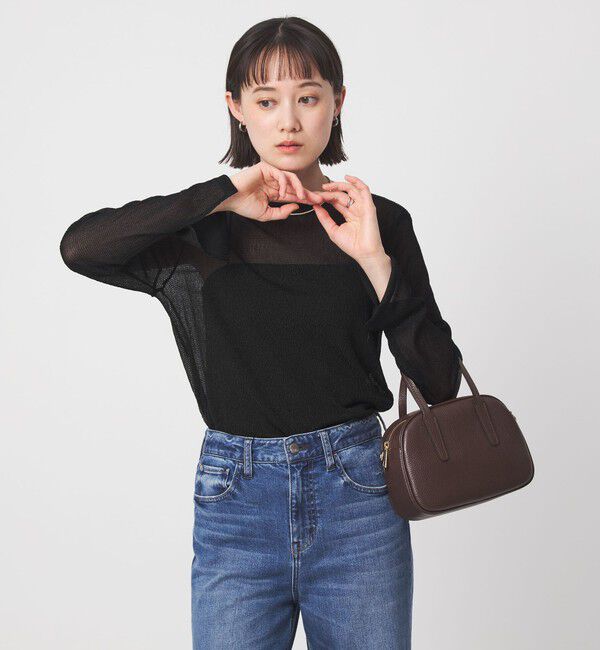 UNITED ARROWS green label relaxing「シャーリング シアー ロングスリーブ プルオーバー カットソー」|Tシャツ・カットソー|