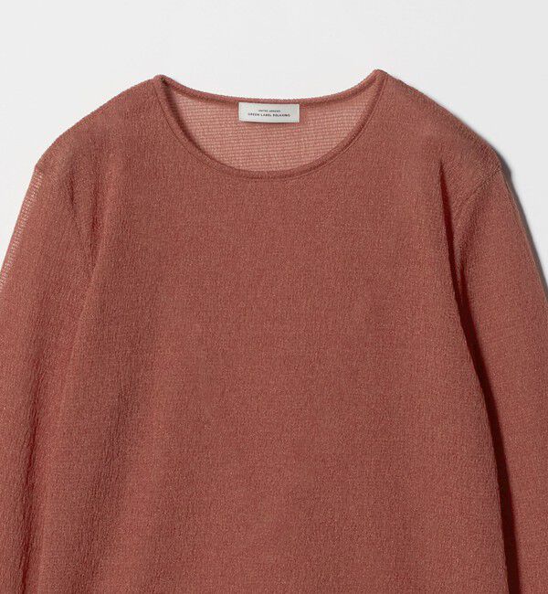 UNITED ARROWS green label relaxing「シャーリング シアー ロングスリーブ プルオーバー カットソー」|Tシャツ・カットソー|