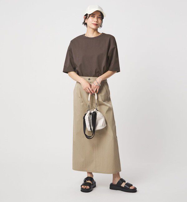 UNITED ARROWS green label relaxing「クロップド ポンチ Tシャツ」|Tシャツ・カットソー|