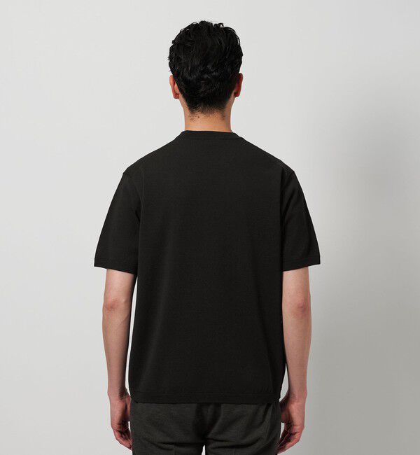 BEAUTY&YOUTH UNITED ARROWS「【WEB限定 WARDROBE SMART】マシーンウォッシュ 1ポケット ニット Tシャツ【抗菌防臭】」|Tシャツ・カットソー|