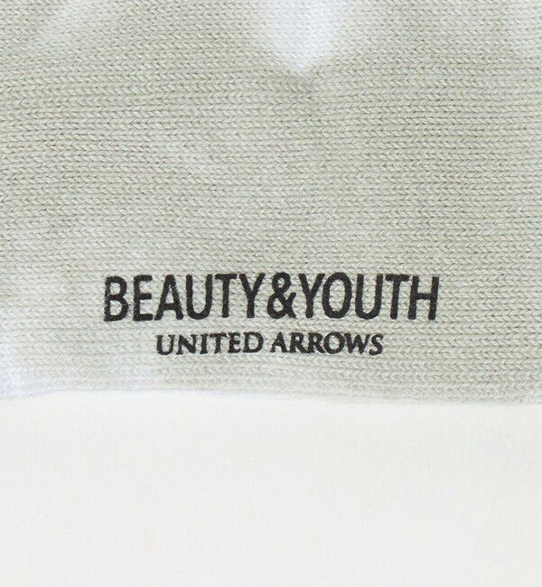 BEAUTY&YOUTH UNITED ARROWS「ツーライン パイル クルー タイダイ ソックス」|ソックス|