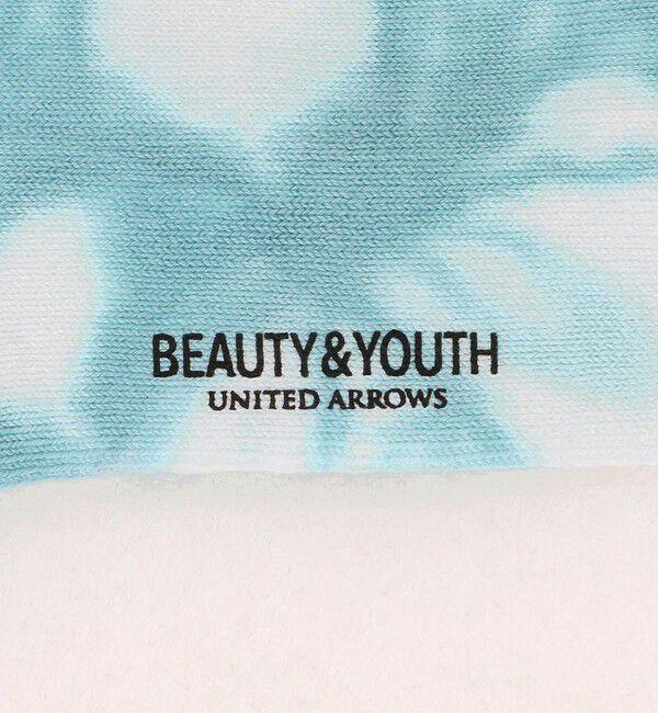 BEAUTY&YOUTH UNITED ARROWS「ツーライン パイル クルー タイダイ ソックス」|ソックス|