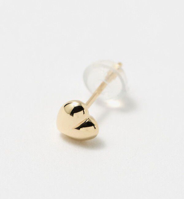 BEAUTY&YOUTH UNITED ARROWS「K10 プク ハート ピアス」|ピアス|