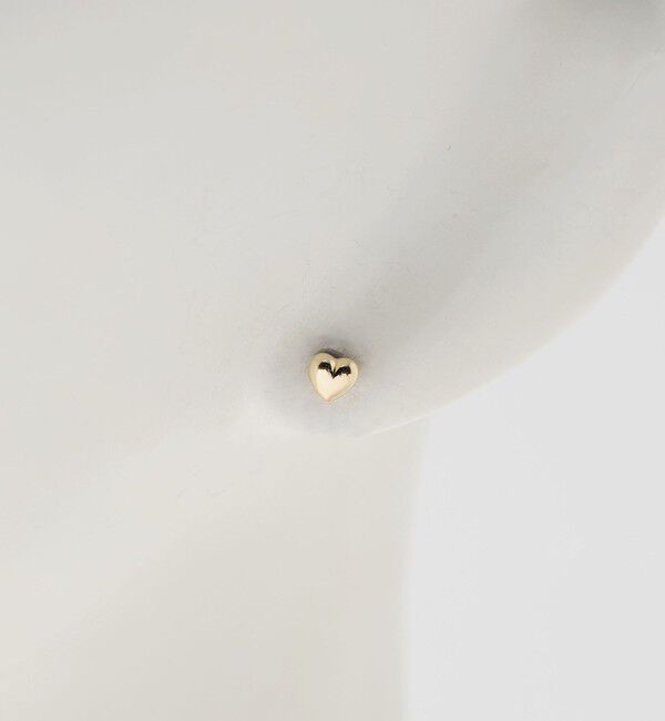 BEAUTY&YOUTH UNITED ARROWS「K10 プク ハート ピアス」|ピアス|
