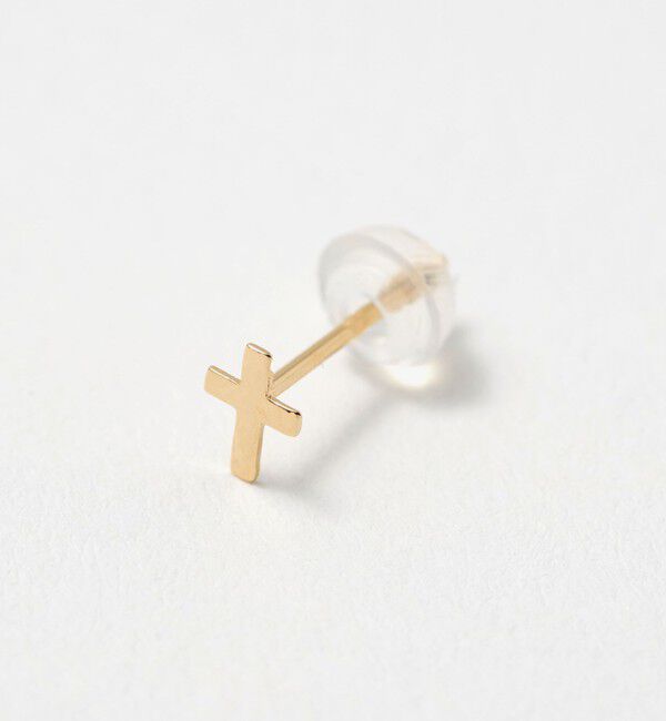 BEAUTY&YOUTH UNITED ARROWS「K18 クロス ピアス」|ピアス|