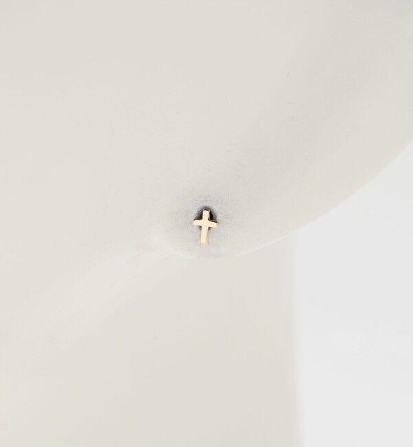 BEAUTY&YOUTH UNITED ARROWS「K18 クロス ピアス」|ピアス|