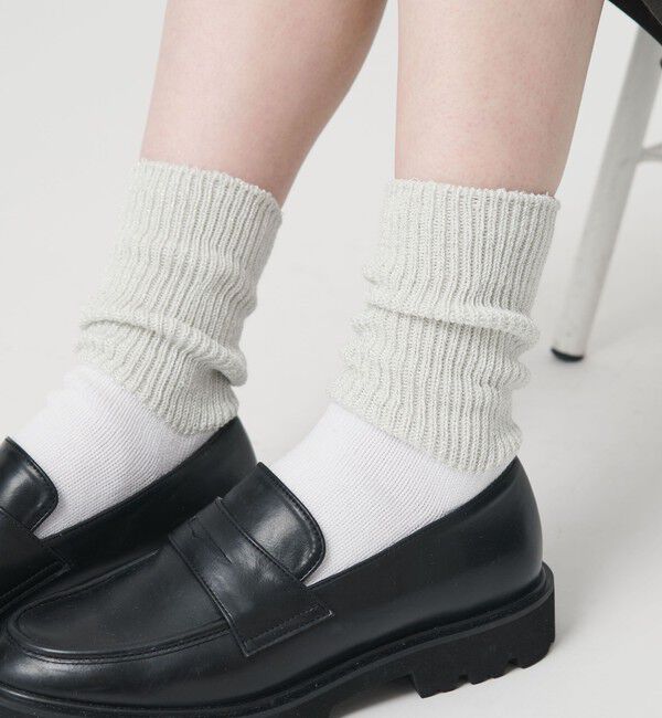 BEAUTY&YOUTH UNITED ARROWS「【別注】＜ROSTER SOX＞ラメ リブソックス」|ソックス|WHITE