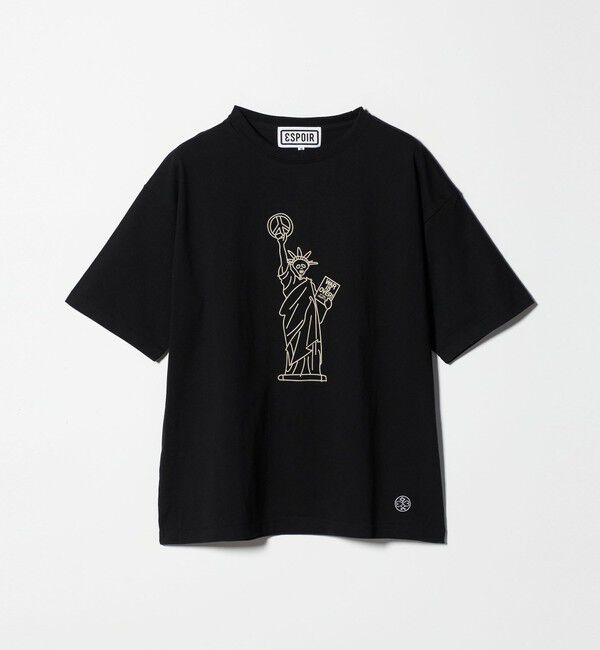BEAUTY&YOUTH UNITED ARROWS「＜ESPOIR＞Skull Liberty Tシャツ」|Tシャツ・カットソー|BLACK