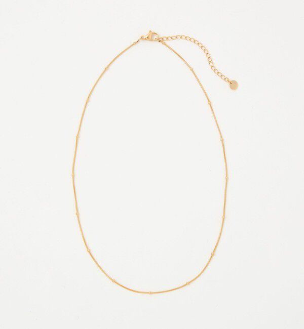 BEAUTY&YOUTH UNITED ARROWS「＜by Preek＞ドットライン チェーン ネックレス」|ネックレス|
