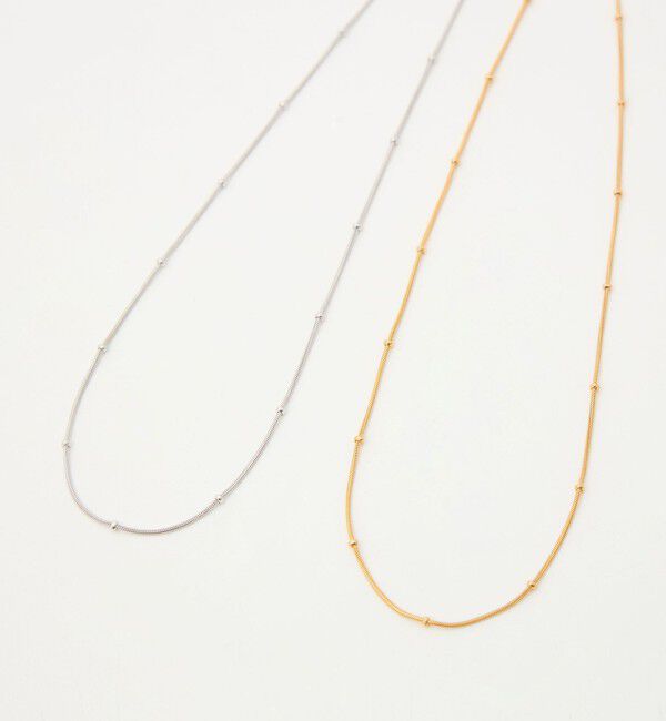 BEAUTY&YOUTH UNITED ARROWS「＜by Preek＞ドットライン チェーン ネックレス」|ネックレス|