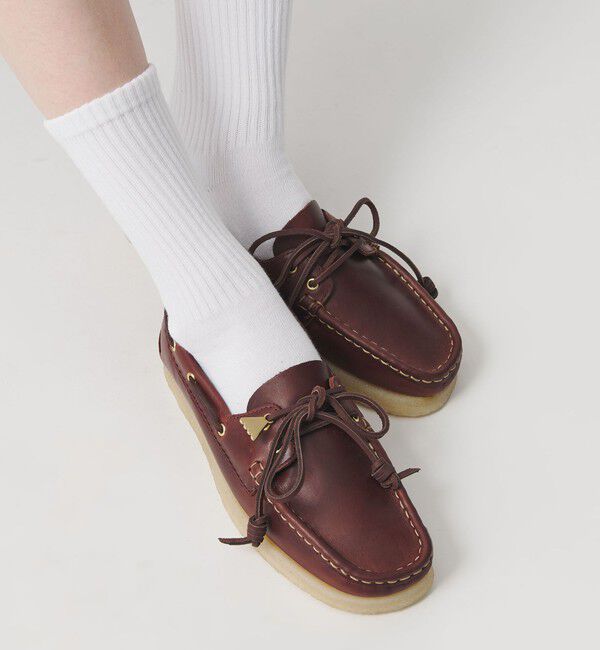 BEAUTY&YOUTH UNITED ARROWS「＜Clarks Originals＞Godney Boat シューズ/ダークブラウン」|デッキシューズ|