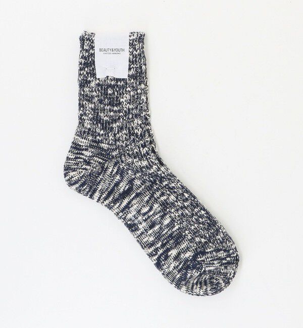 BEAUTY&YOUTH UNITED ARROWS「ビッグ スラブ  クウォータ― ソックス」|ソックス|NAVY
