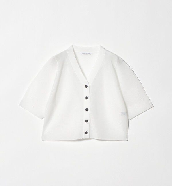 BEAUTY&YOUTH UNITED ARROWS「Vネック 畦ニット カーディガン ウォッシャブル」|カーディガン|WHITE