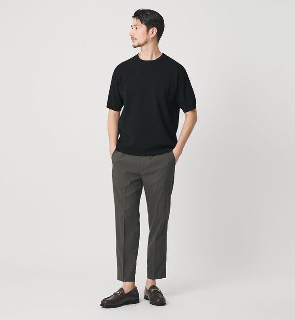 BEAUTY&YOUTH UNITED ARROWS「【WEB限定 WARDROBE SMART】マシーンウォッシュ  ピケニット Tシャツ【抗菌防臭】」|Tシャツ・カットソー|