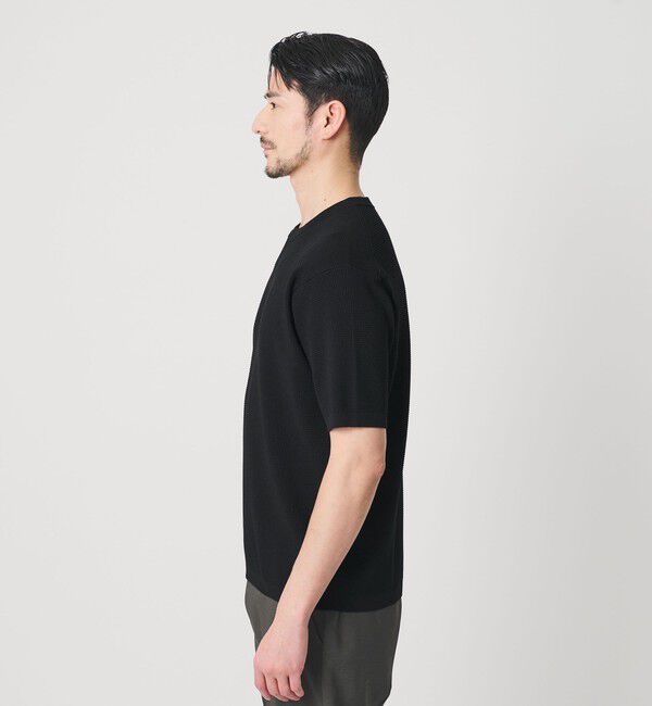 BEAUTY&YOUTH UNITED ARROWS「【WEB限定 WARDROBE SMART】マシーンウォッシュ  ピケニット Tシャツ【抗菌防臭】」|Tシャツ・カットソー|