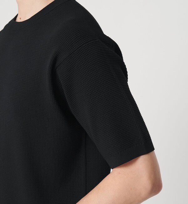 BEAUTY&YOUTH UNITED ARROWS「【WEB限定 WARDROBE SMART】マシーンウォッシュ  ピケニット Tシャツ【抗菌防臭】」|Tシャツ・カットソー|