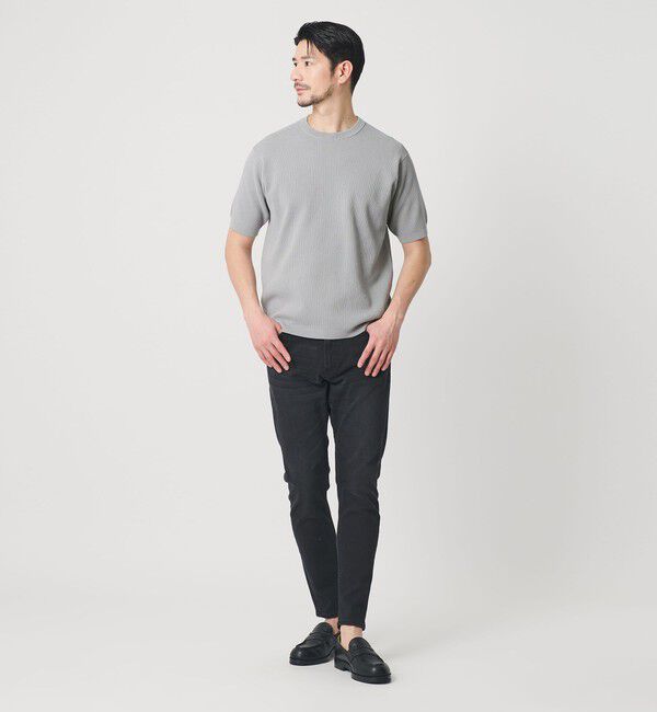 BEAUTY&YOUTH UNITED ARROWS「【WEB限定 WARDROBE SMART】マシーンウォッシュ  ピケニット Tシャツ【抗菌防臭】」|Tシャツ・カットソー|