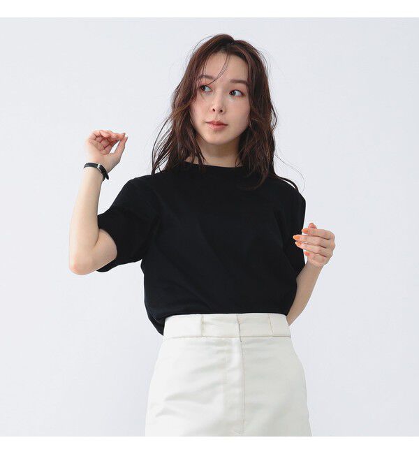 Demi-Luxe BEAMS 「SLOANE / コットン天竺  Tシャツ」|Tシャツ・カットソー|BLACK