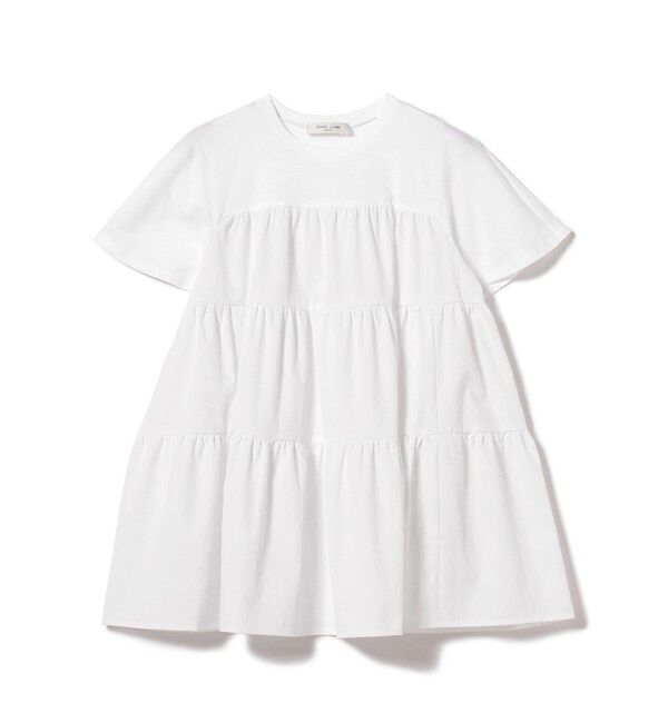 Demi-Luxe BEAMS 「コンビ ティアード プルオーバー」|シャツ・ブラウス|