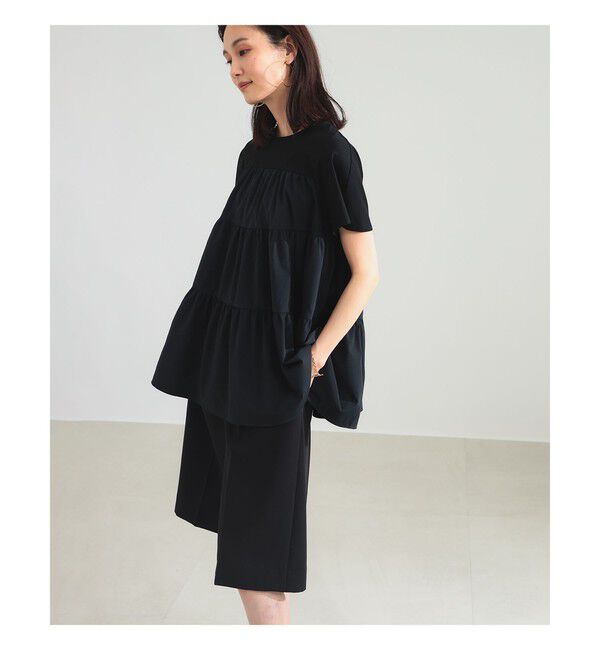 Demi-Luxe BEAMS 「コンビ ティアード プルオーバー」|シャツ・ブラウス|