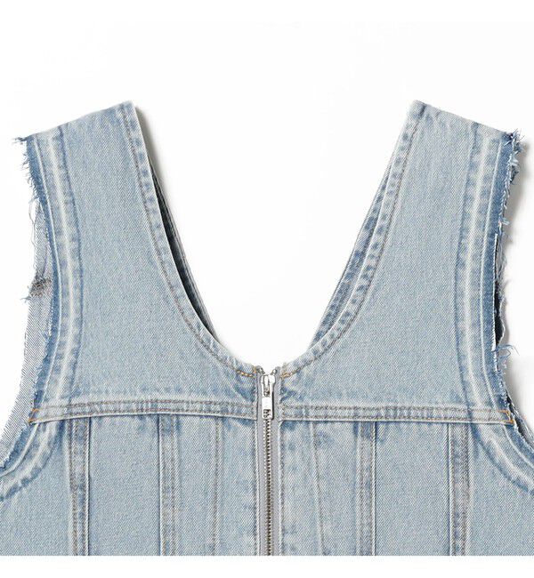 Ray BEAMS 「デニム ジップ タイト ワンピース」|ワンピース|