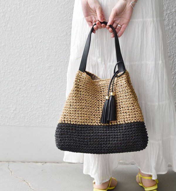 SHIPS any「《一部追加予約》【WEB限定】SHIPS any: コマアミ トート」|トートバッグ|ブラウン