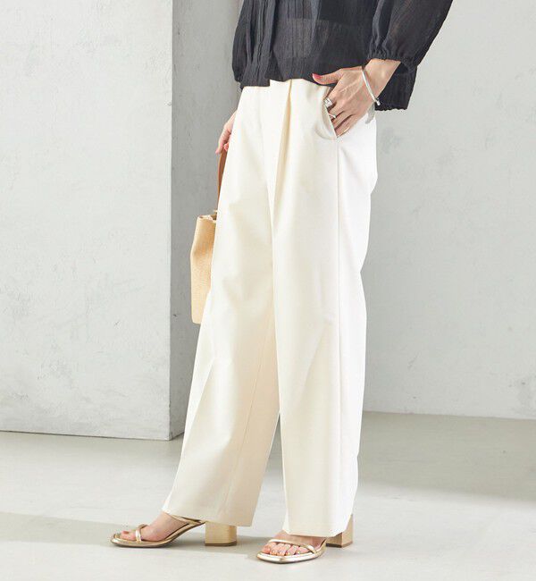 SHIPS for women「〈手洗い可能〉ツイル ストレート パンツ（セットアップ対応）」|その他|