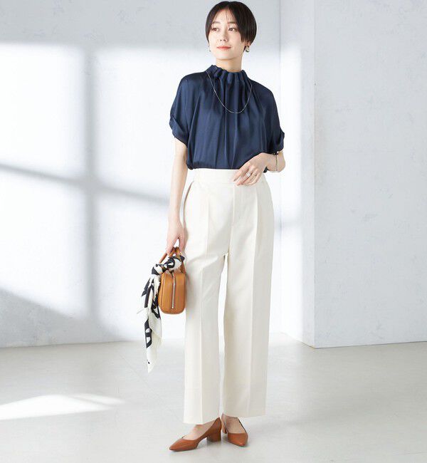 SHIPS for women「〈手洗い可能〉ツイル ストレート パンツ（セットアップ対応）」|その他|