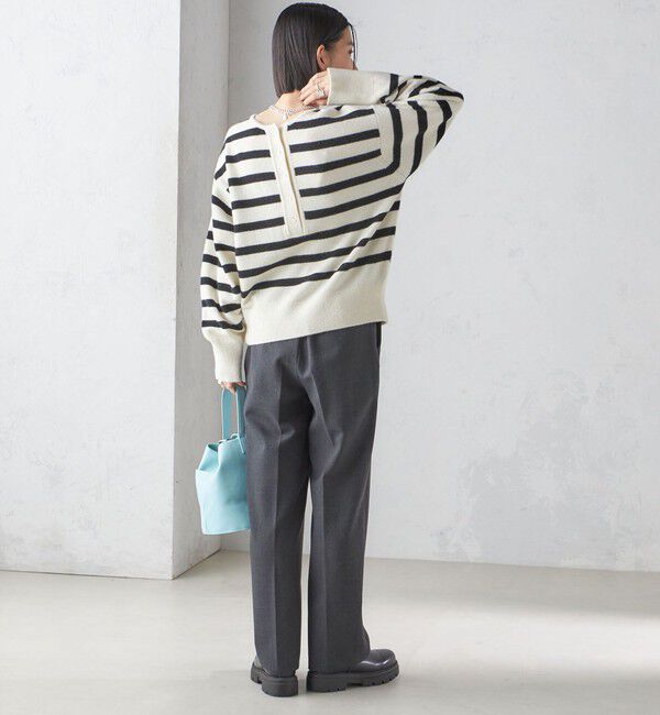 SHIPS for women「〈手洗い可能〉ストレート センタープレス トラウザーズ」|その他|