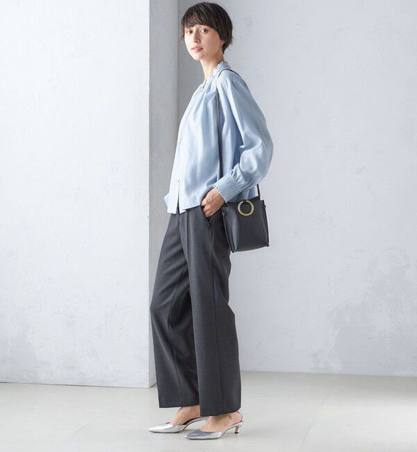 SHIPS for women「〈手洗い可能〉ストレート センタープレス トラウザーズ」|その他|