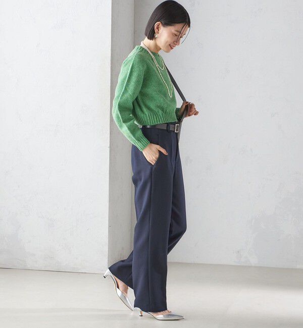 SHIPS for women「〈手洗い可能〉ストレート センタープレス トラウザーズ」|その他|