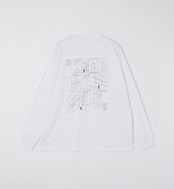 SHIPS「City Ambient Products: グラフィックプリント ロングスリーブTシャツ(ロンT)」|Tシャツ・カットソー|
