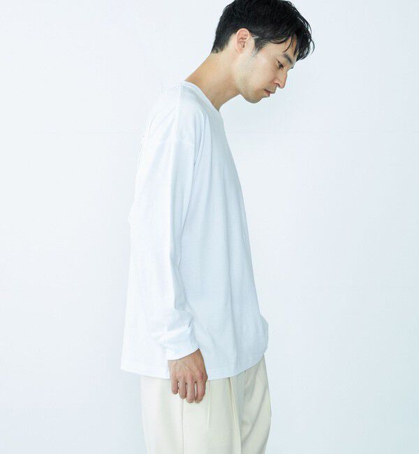 SHIPS「City Ambient Products: グラフィックプリント ロングスリーブTシャツ(ロンT)」|Tシャツ・カットソー|