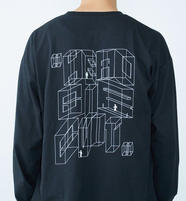 SHIPS「City Ambient Products: グラフィックプリント ロングスリーブTシャツ(ロンT)」|Tシャツ・カットソー|