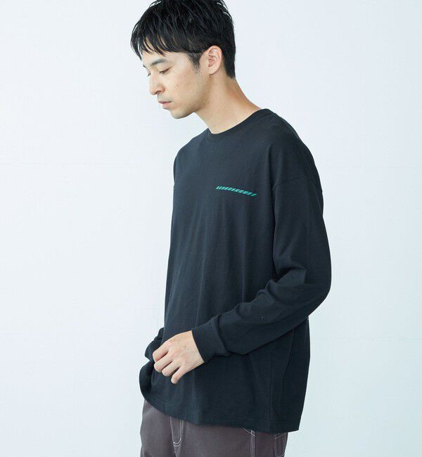SHIPS「City Ambient Products: グラフィックプリント ロングスリーブTシャツ(ロンT)」|Tシャツ・カットソー|